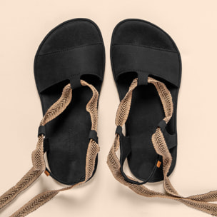 Sandalias N5685 NOBUCK LAVADO BLACK/SATYA color Black