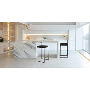 ORESTELUCHETTA Set 2 Sgabelli DALE BLACK HOME