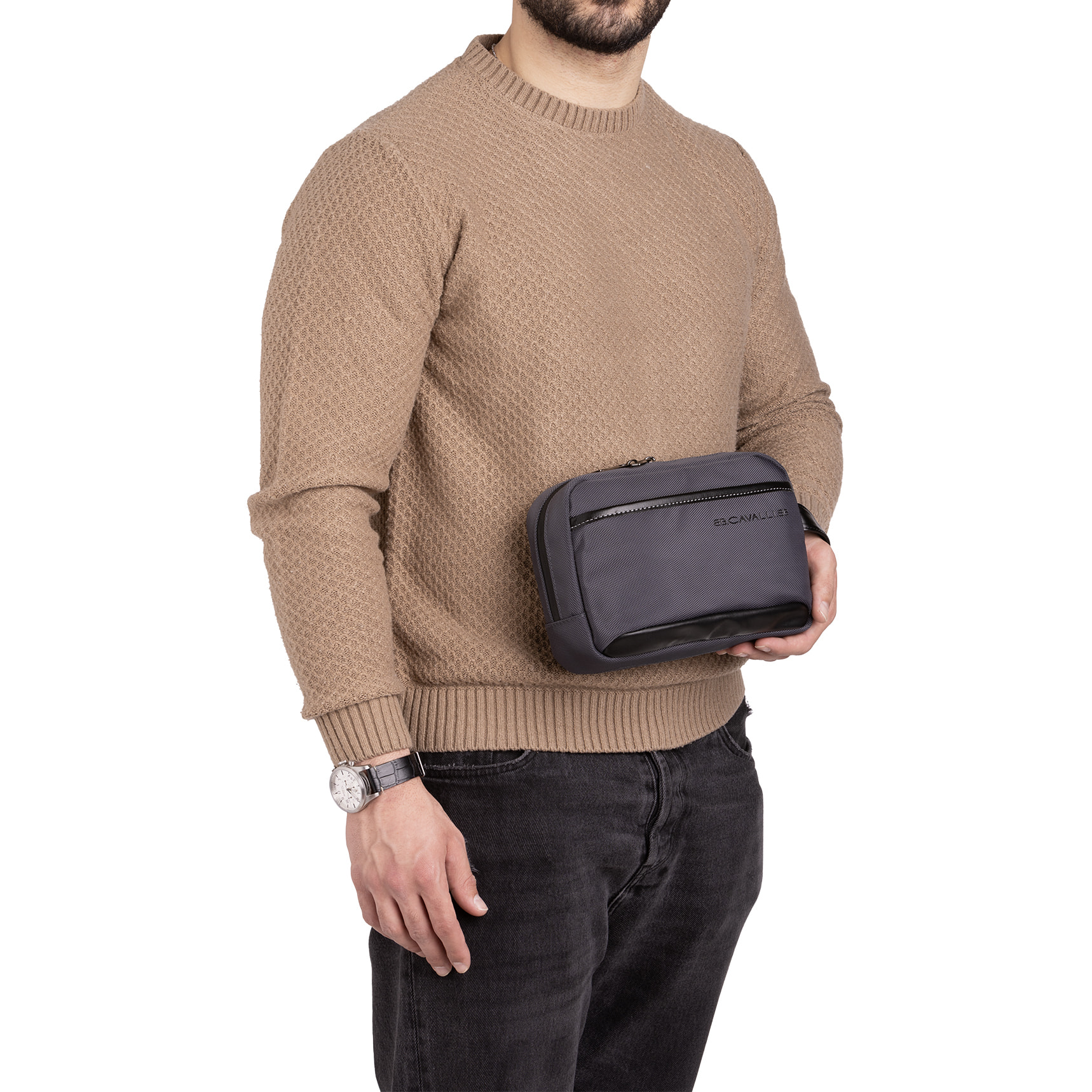 Pochette  da uomo Textile Polyester 25x17x8 cm