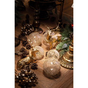 Sfera con paillettes - Pezzi 9 - ORO - Bianchi Dino SpA