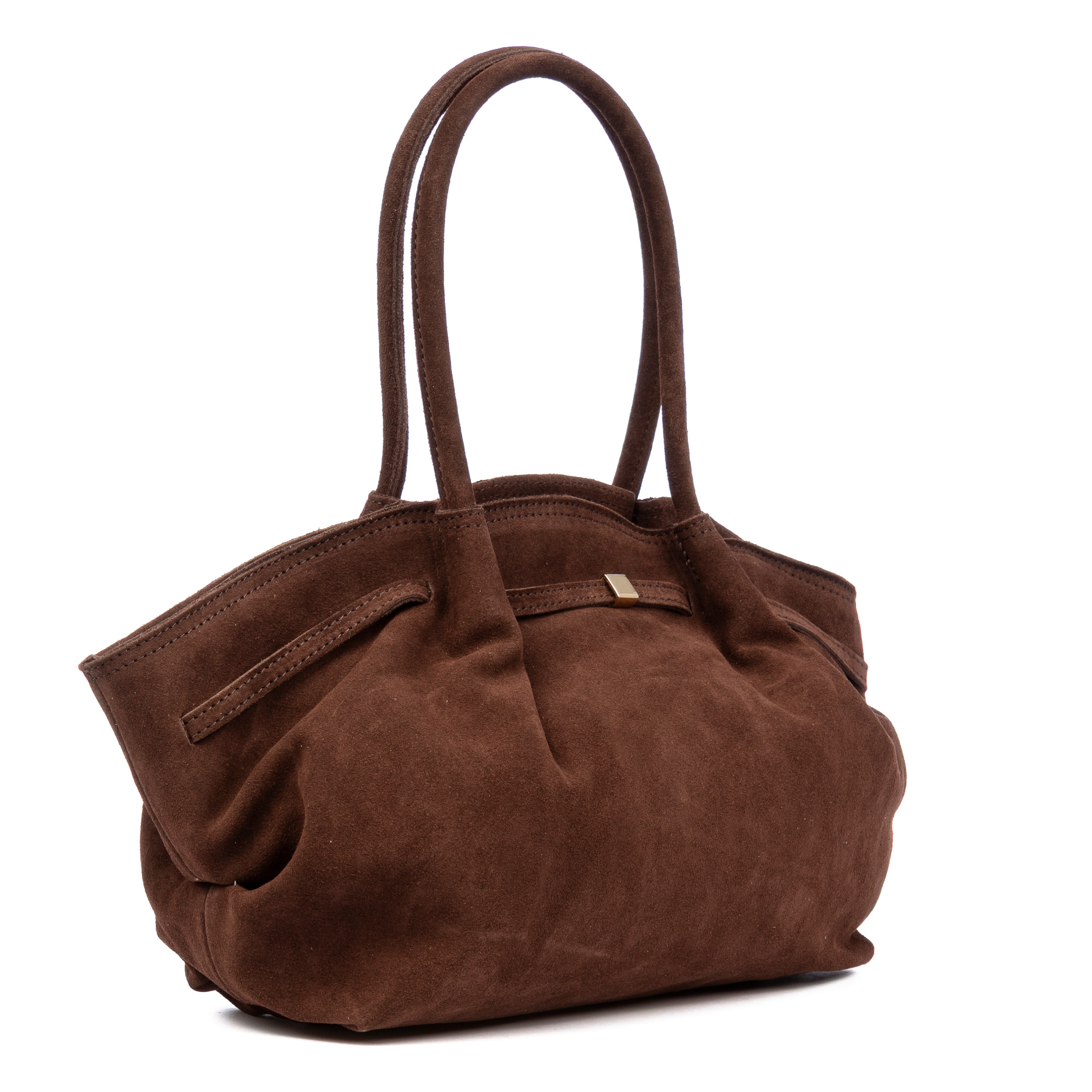 Baradili borsa a spalla donna. Pelle scamosciata autentica.