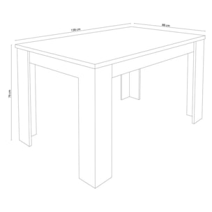 Mesa de comedor extensible Corfu Cambria