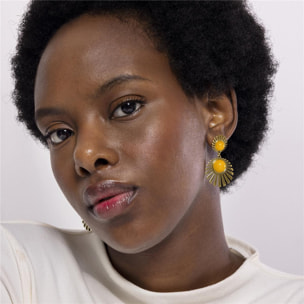 Pendientes Lux by Lux acabadoss oro 18k