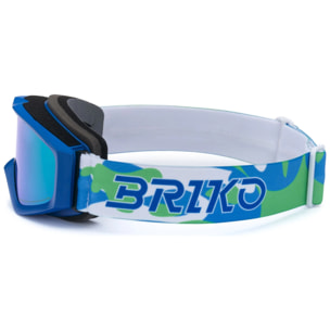 Briko - Maschere /Occhiali Protettivi, Bambino/a, Blu - Thunder