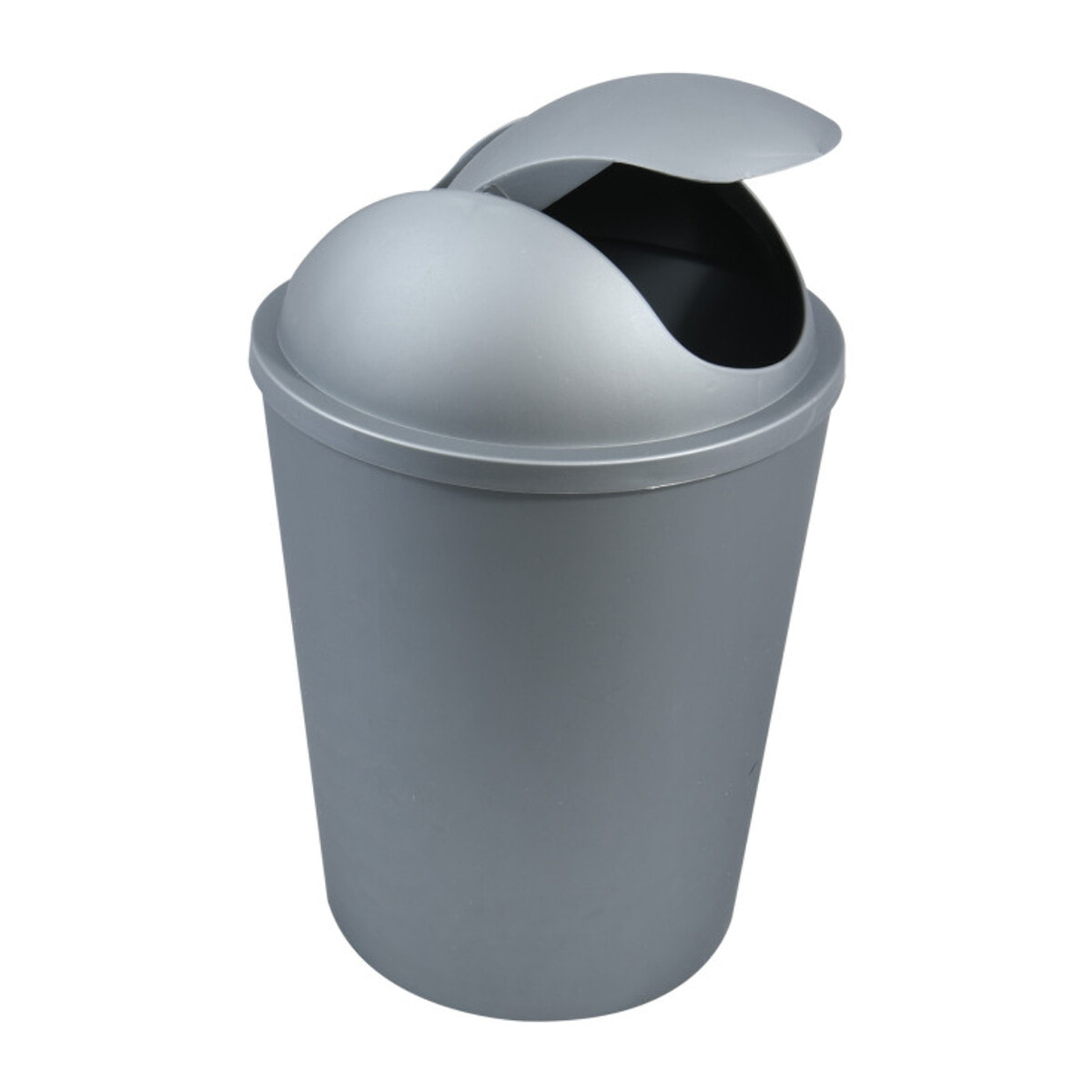 Poubelle à bascule AKO 5,5L Argent MSV