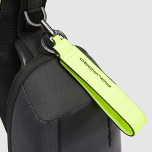 Piquadro Borsello per cellulare in tessuto riciclato