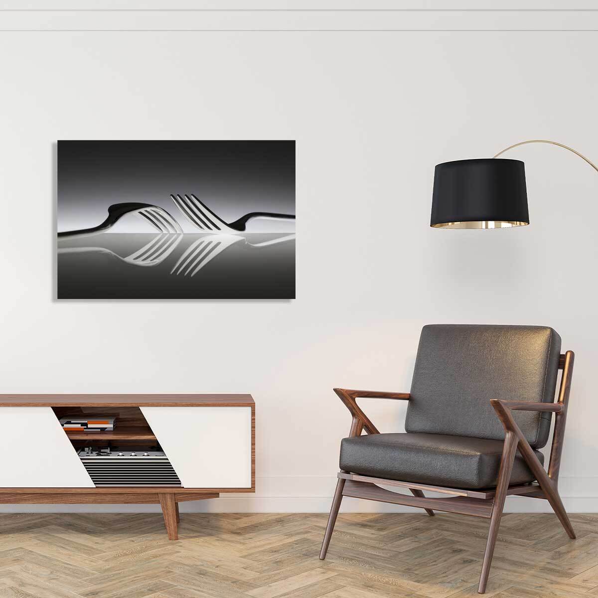 Tableaux cuisine duo de fourchette  Tableau plexiglas