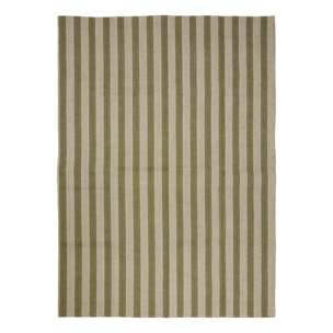 Tapis Groove 170x120cm rayé vert