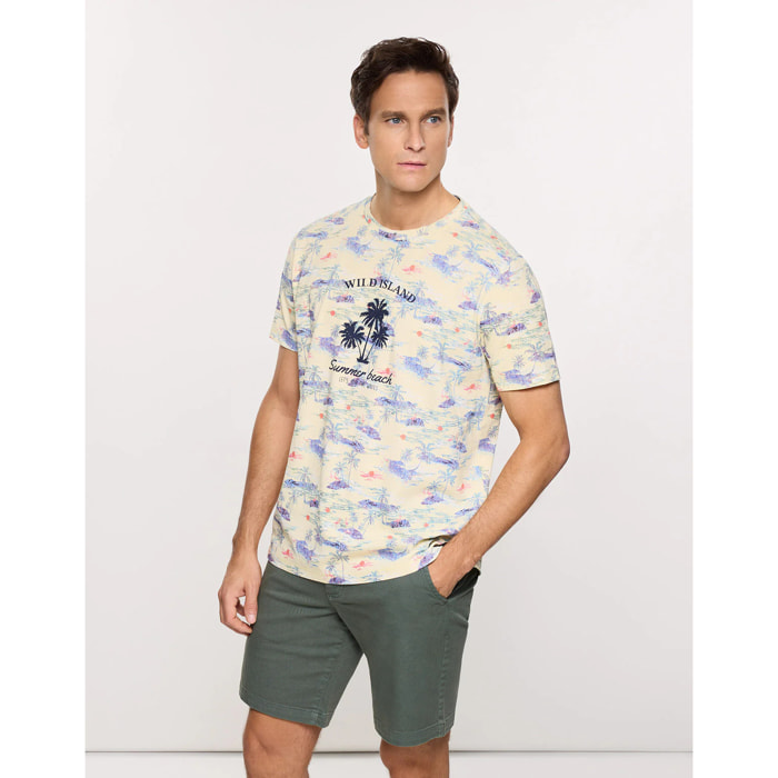 Camiseta Manga Corta Amarillo - Sunbay