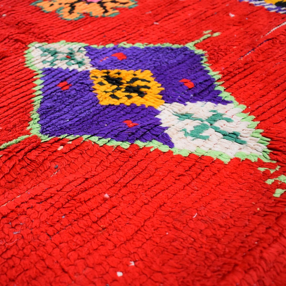 Authentique tapis Berbère Becharouite, entièrement noué main au Maroc