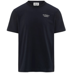 T-Shirts & Top Superga Uomo Donna Blu T-Shirt Superga Clubhouse