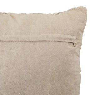 Coussin motif jacquard "Lehto" coton lin 50x50cm