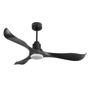 Ventilador de techo Reversible Termostato Dimable Wifi Motor DC Techos Inclinados Mando a Distancia Luz tres tonos Adaptador 2/3 Aspas Hypersilence Memoria UtilaD132C04LED67260 PURLINE
