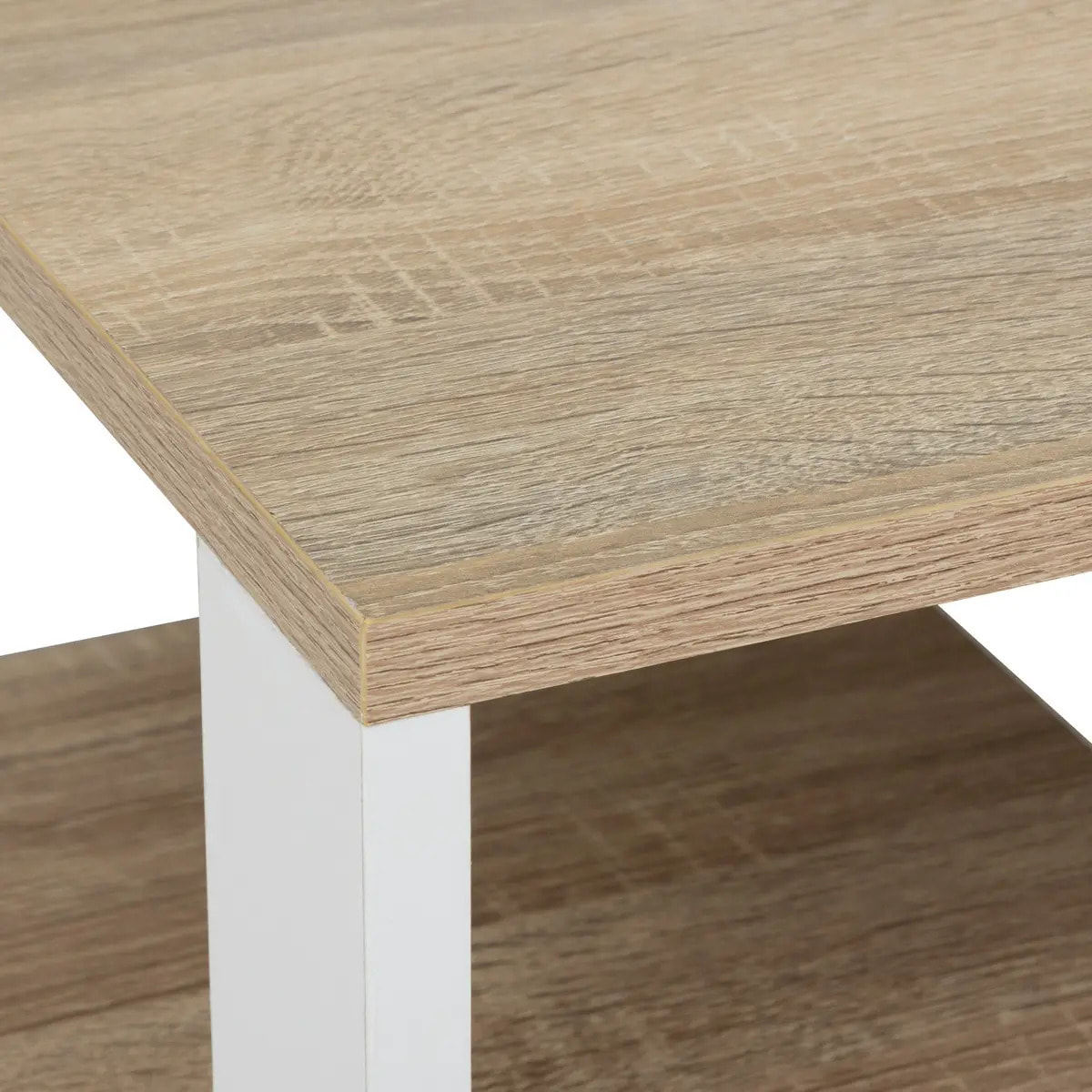 Desserte à roulettes Eat up blanc et bois