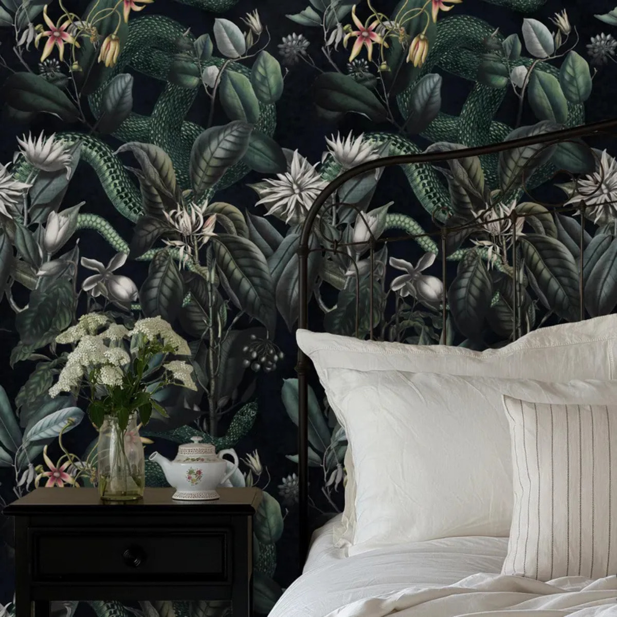 Carta da parati giungla scura