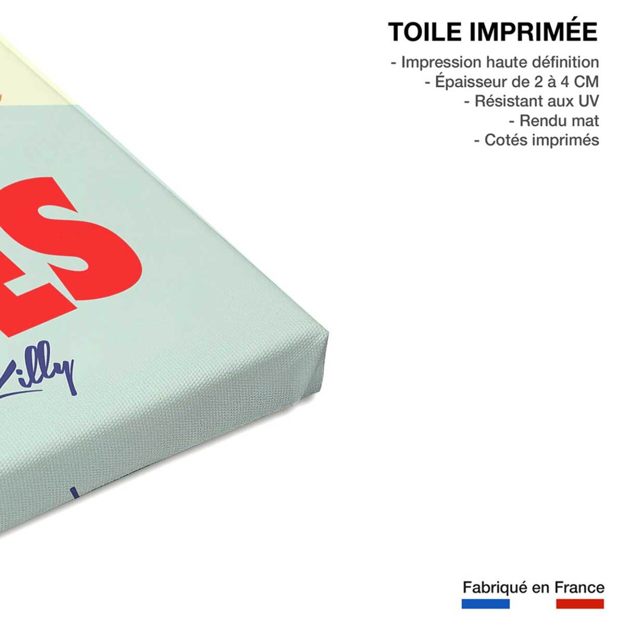 Tableau ski à tignes Toile imprimée