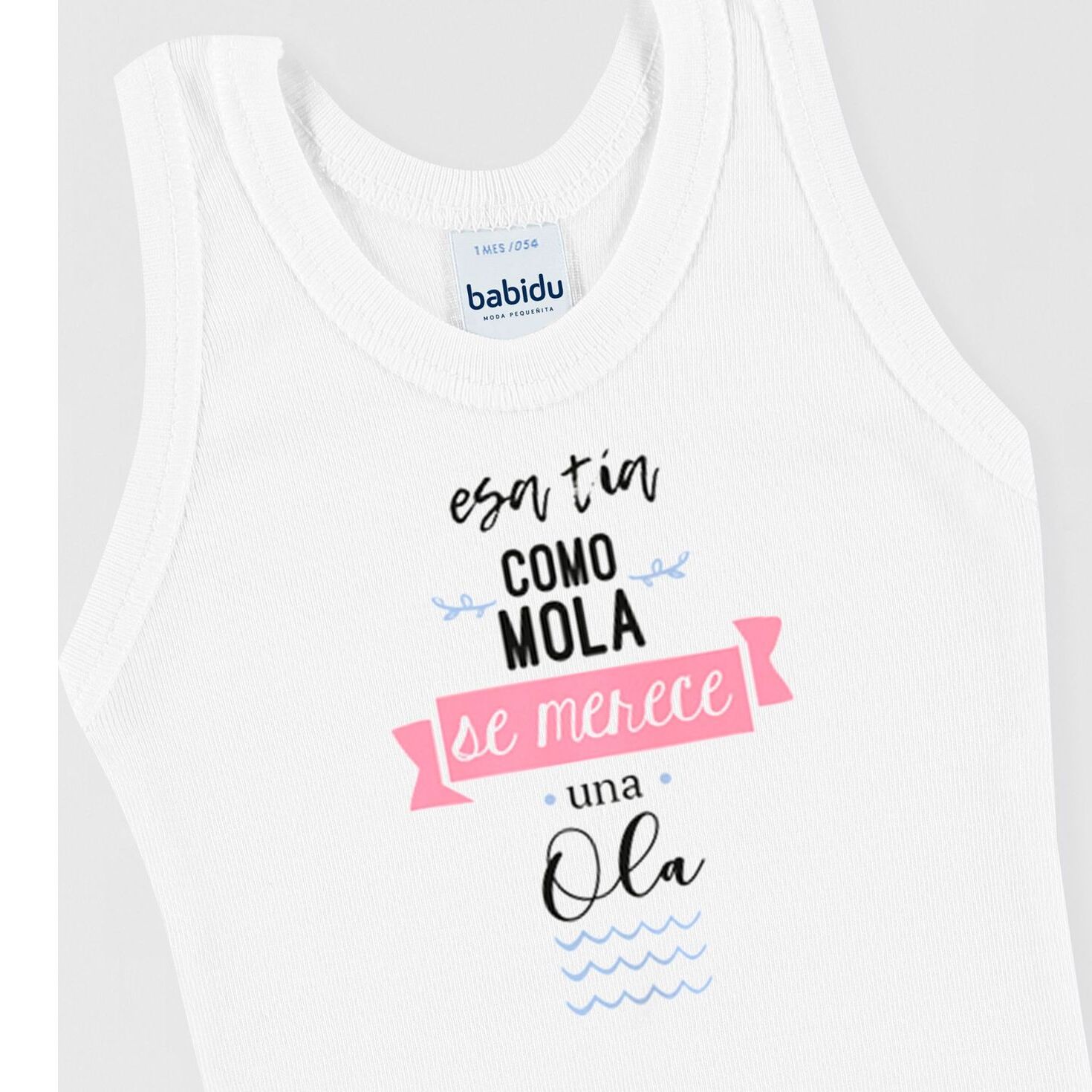 Body bebé tirantes personalizado frases