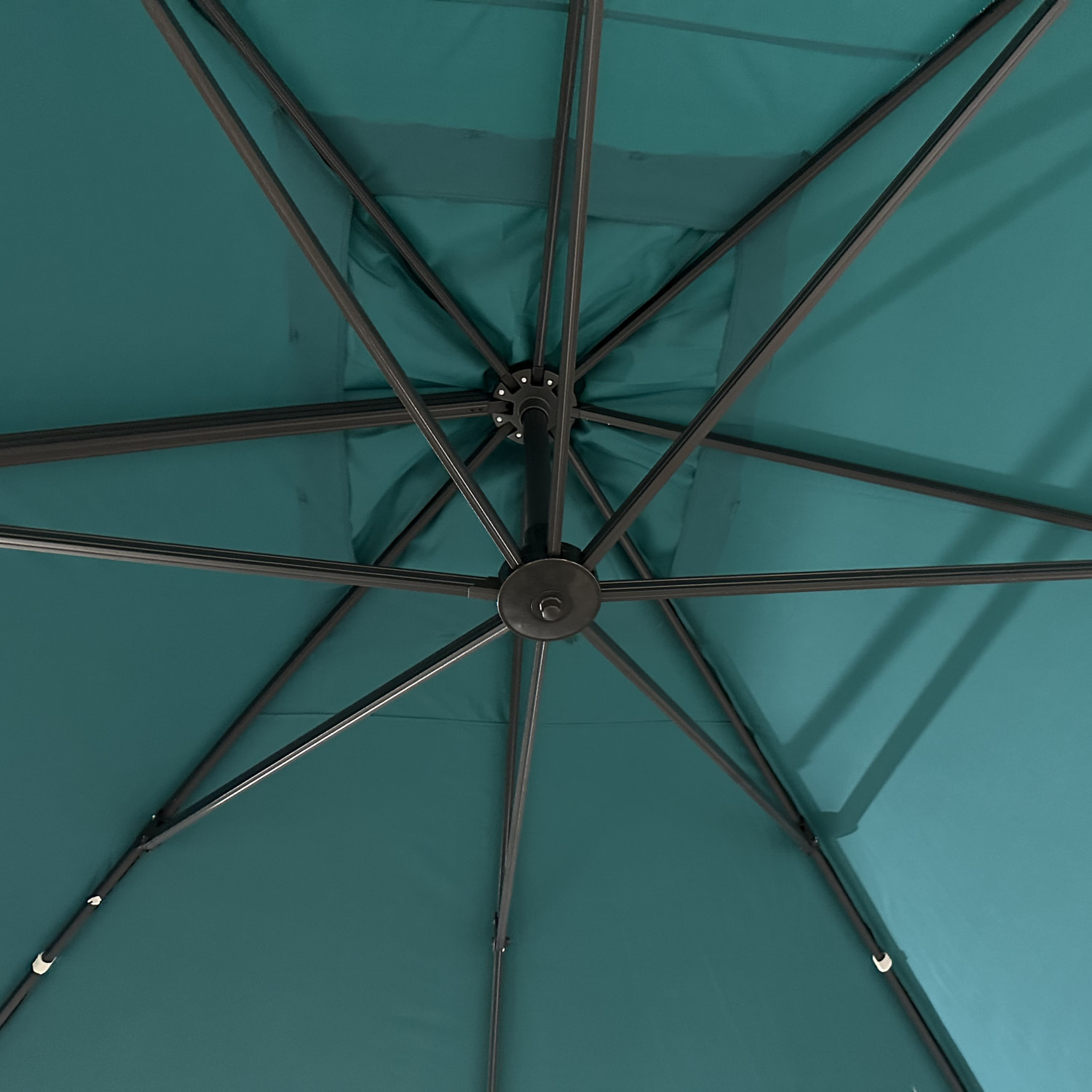 Parasol déporté MOLOKAI rectangulaire avec housse - Bleu