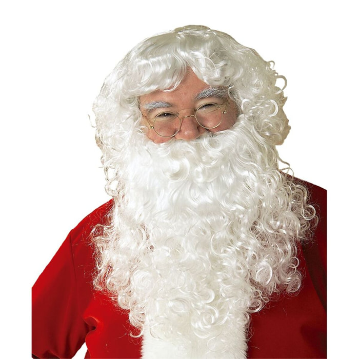 PELUCA Y BARBA CON BIGOTE PAPA NOEL