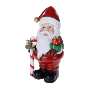 Babbo natale con pacco dono - Pezzi 3 - ROSSO - Bianchi Dino SpA