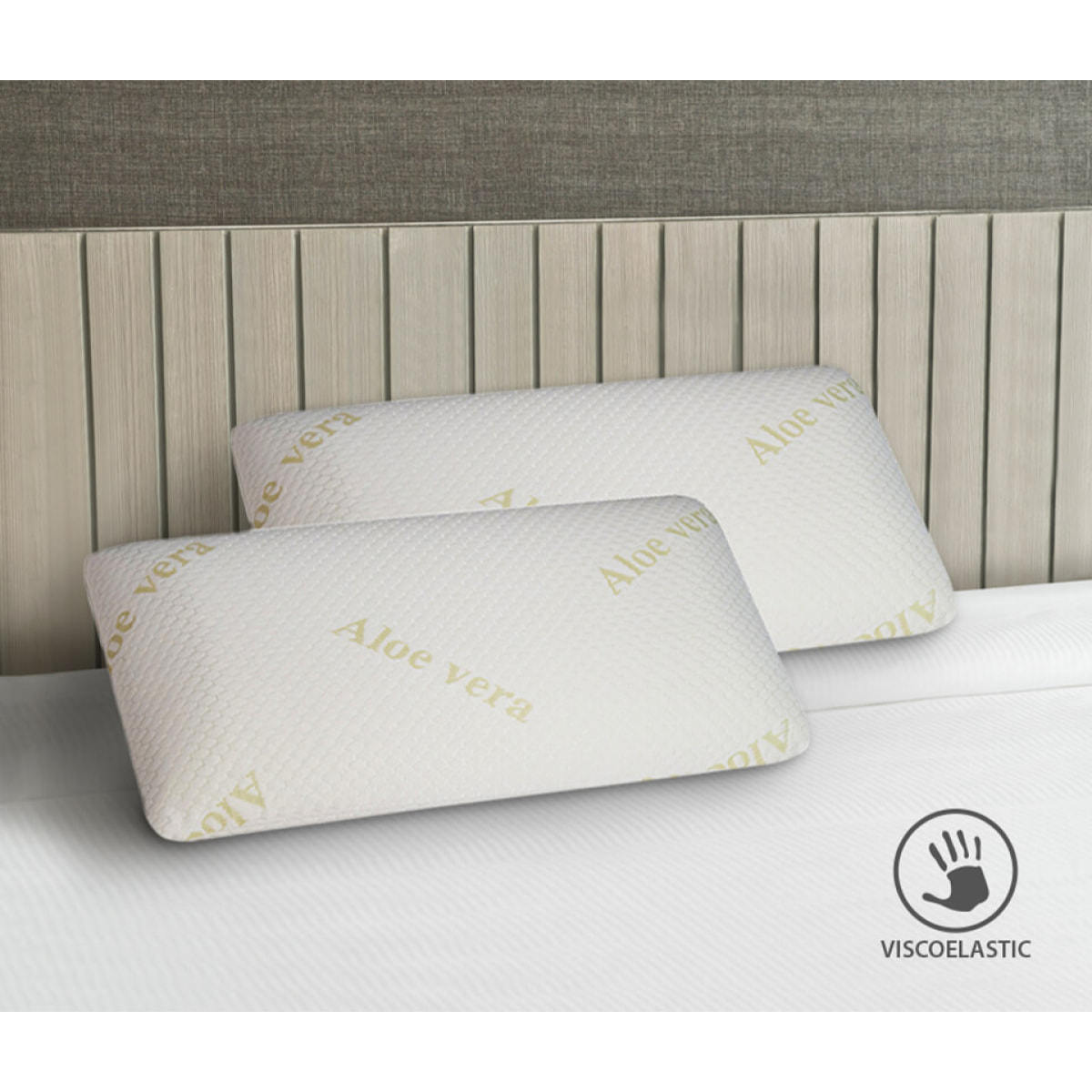 Pack de 2 Almohadas Visco Aloe Vera