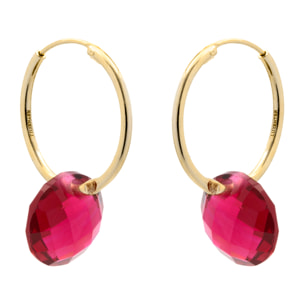 Pendientes Jafam acabado oro amarillo 18k