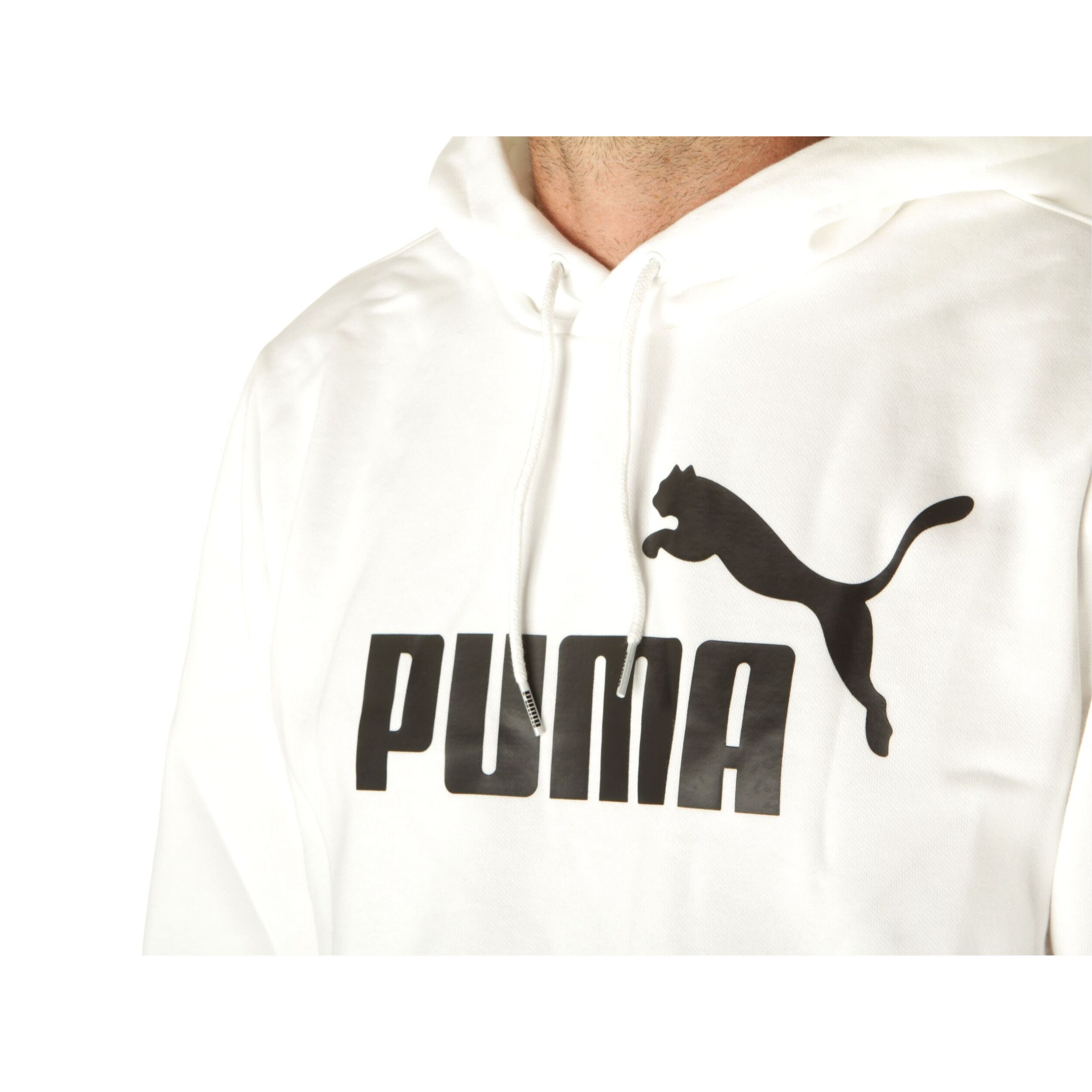 Felpe Puma ESS Big Logo Hoodie FL Bianco