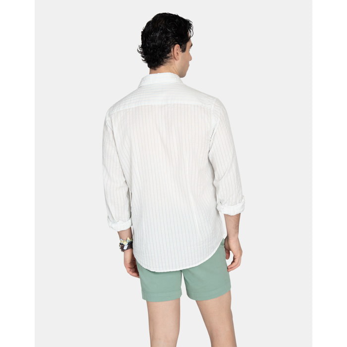 CAMISA STRIPED SEERSUCKER