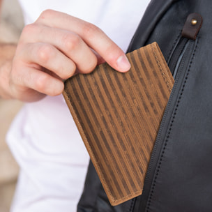 Cartera Primer De Piel Marron