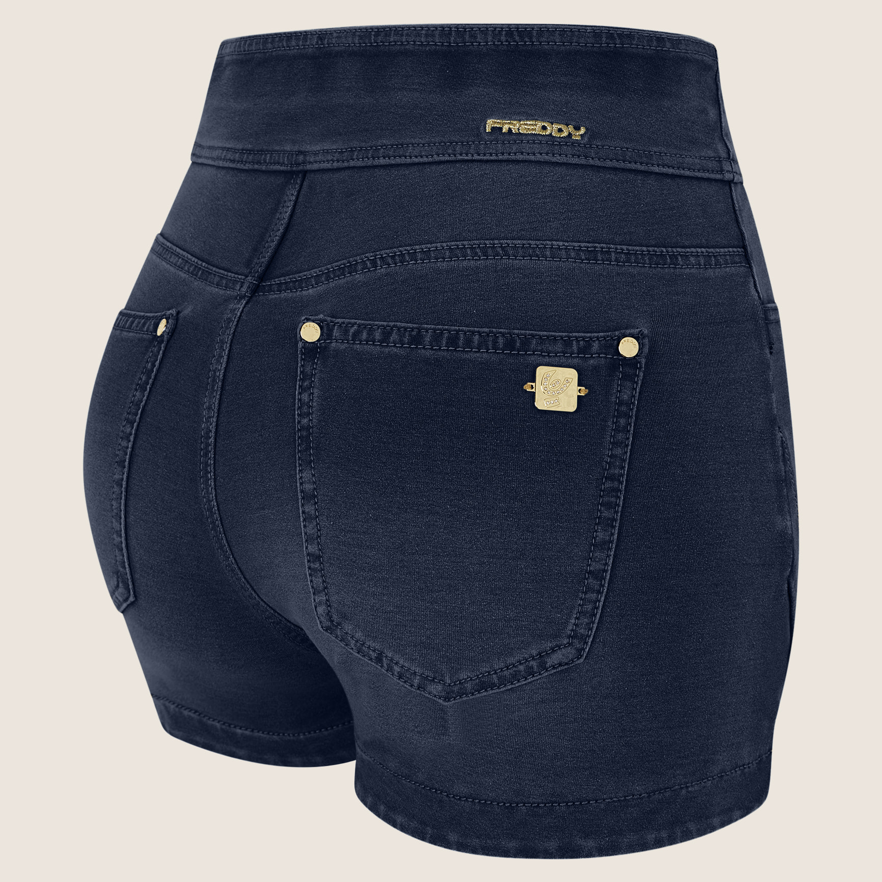 Jeggings N.O.W. skinny a vita alta super short