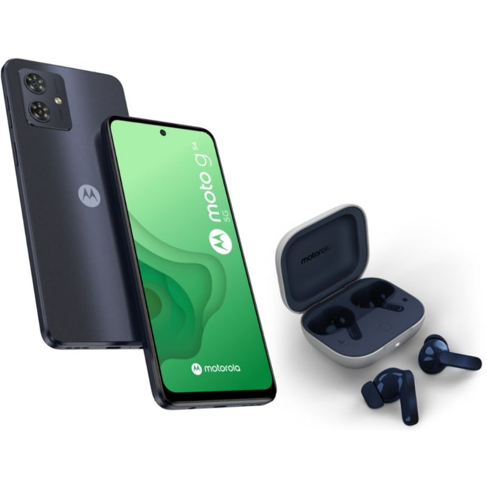 Smartphone MOTOROLA Pack G54 + Moto Buds + Coque et Chargeur