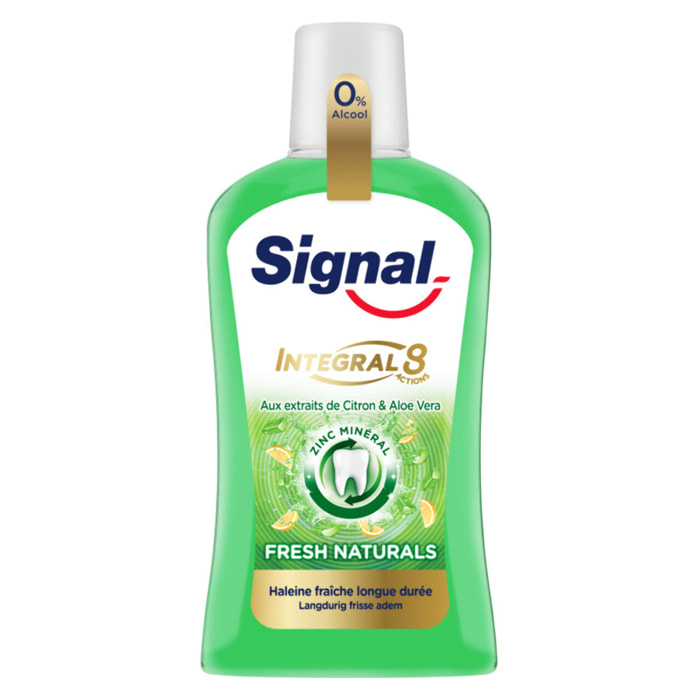 3 Bains de Bouche Signal Integral 8 Fraîcheur Naturelle (Lot de 3 x 500ml)