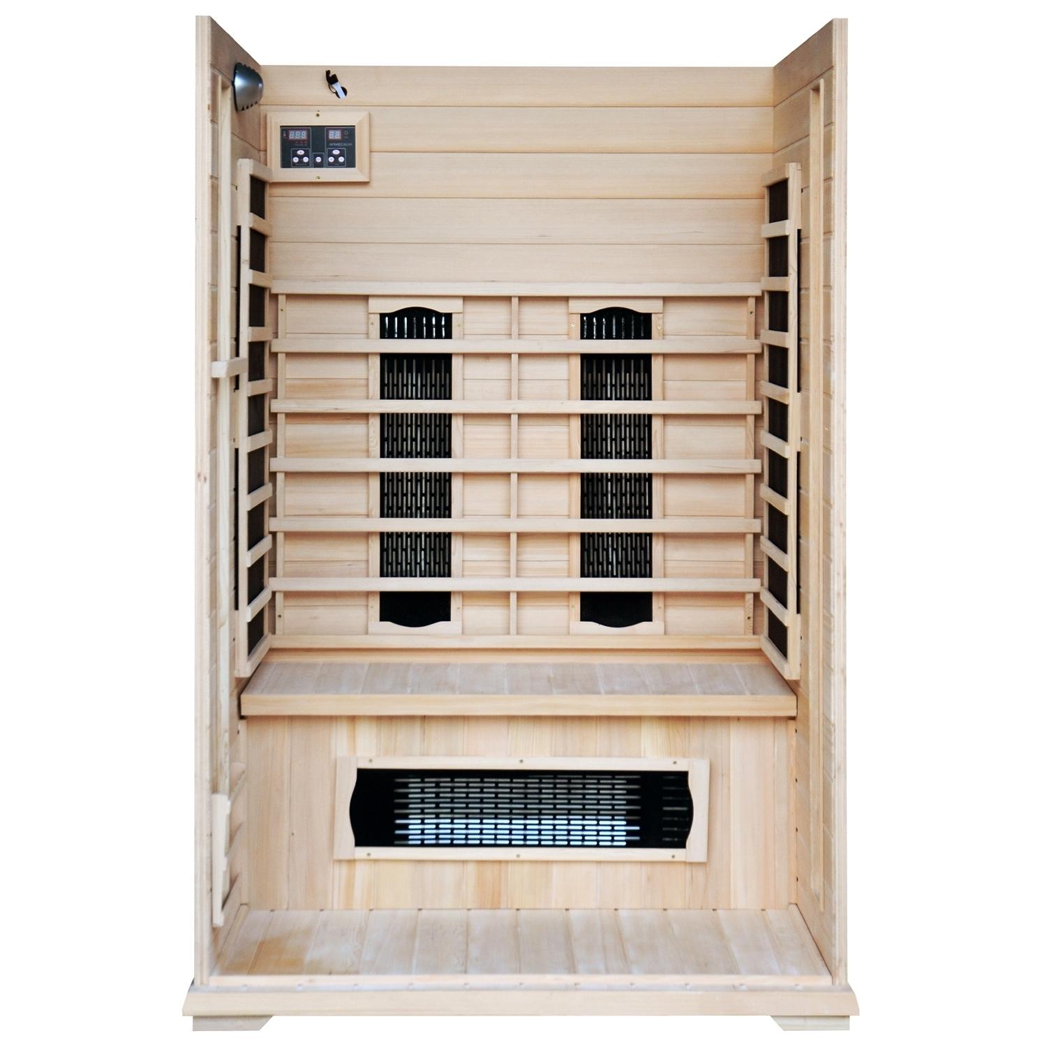 CABINE SAUNA INFRAROUGE 2 PLACES LUXE