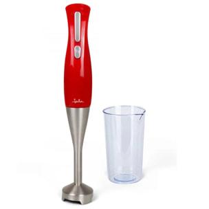 Batidora de mano JATA JEBT1852 de 900 W. 2 cuchillas. Regulador de velocidad. Incluye vaso medidor