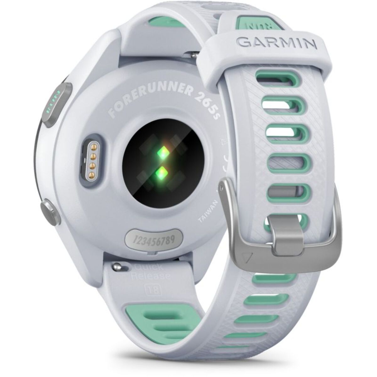 Montre connectée GARMIN Forerunner 265S Music BLANC / VERT AMOLED GPS LIVE TRACK