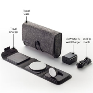 Chargeur induction MOPHIE Chargeur de voyage 3 en 1 sans fil