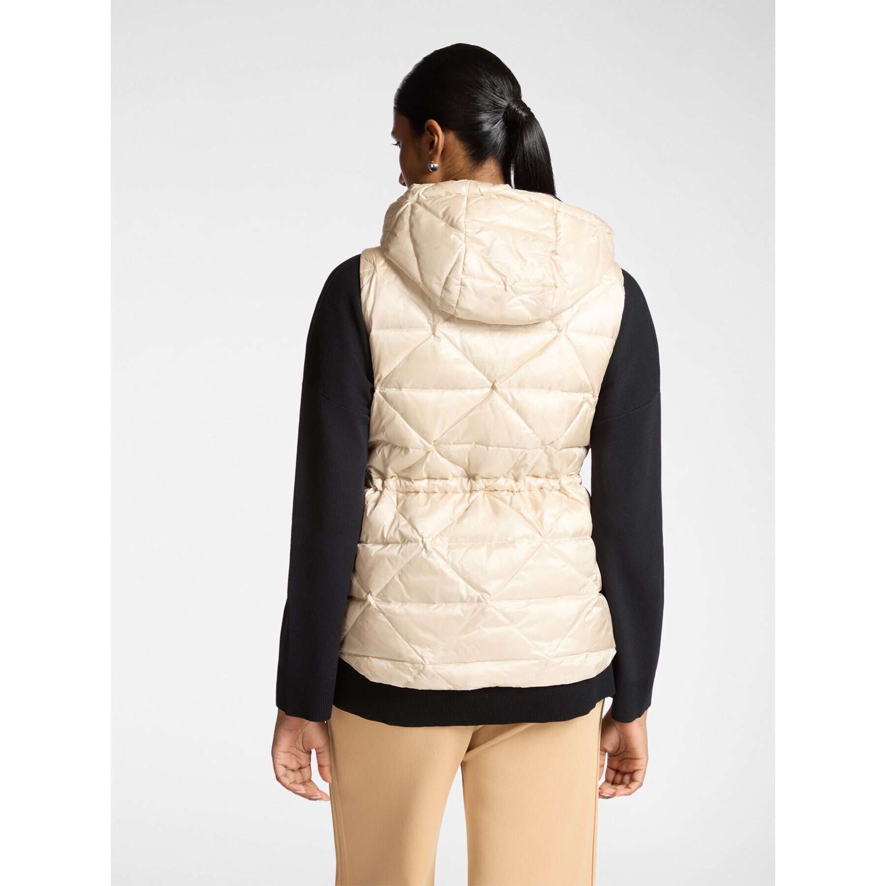 Elena Mirò - Piumino lightweight senza maniche - Beige