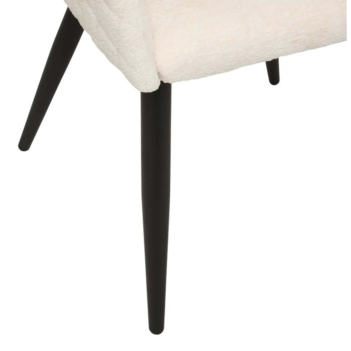 Fauteuil "Marlo" ivoire L55xp55xH76cm