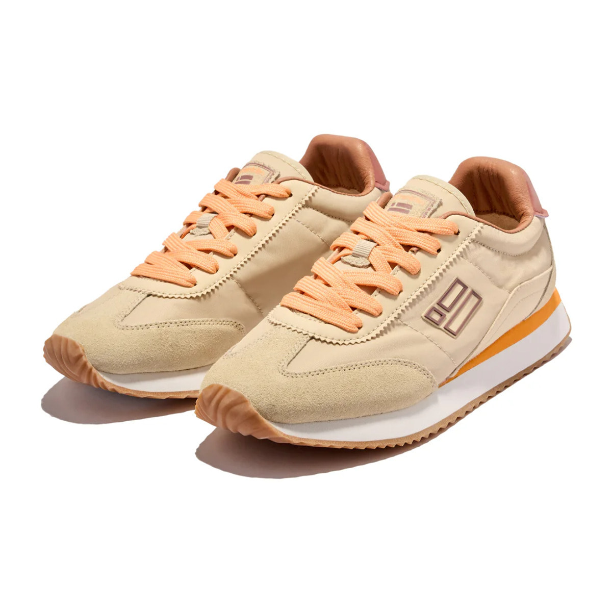 Zapatillas Deportivas de Mujer Estilo Retro Vantage en Beige