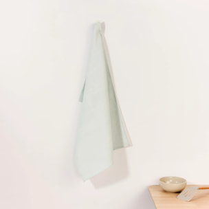 Lot de 2 torchons de cuisine Vert eau 45x70 cm