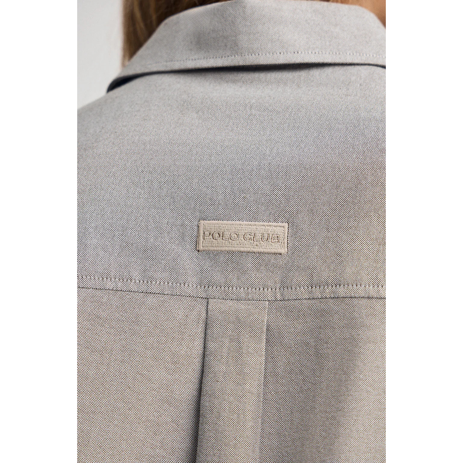 Camicia kaki scuro relaxed fit con logo Polo Club