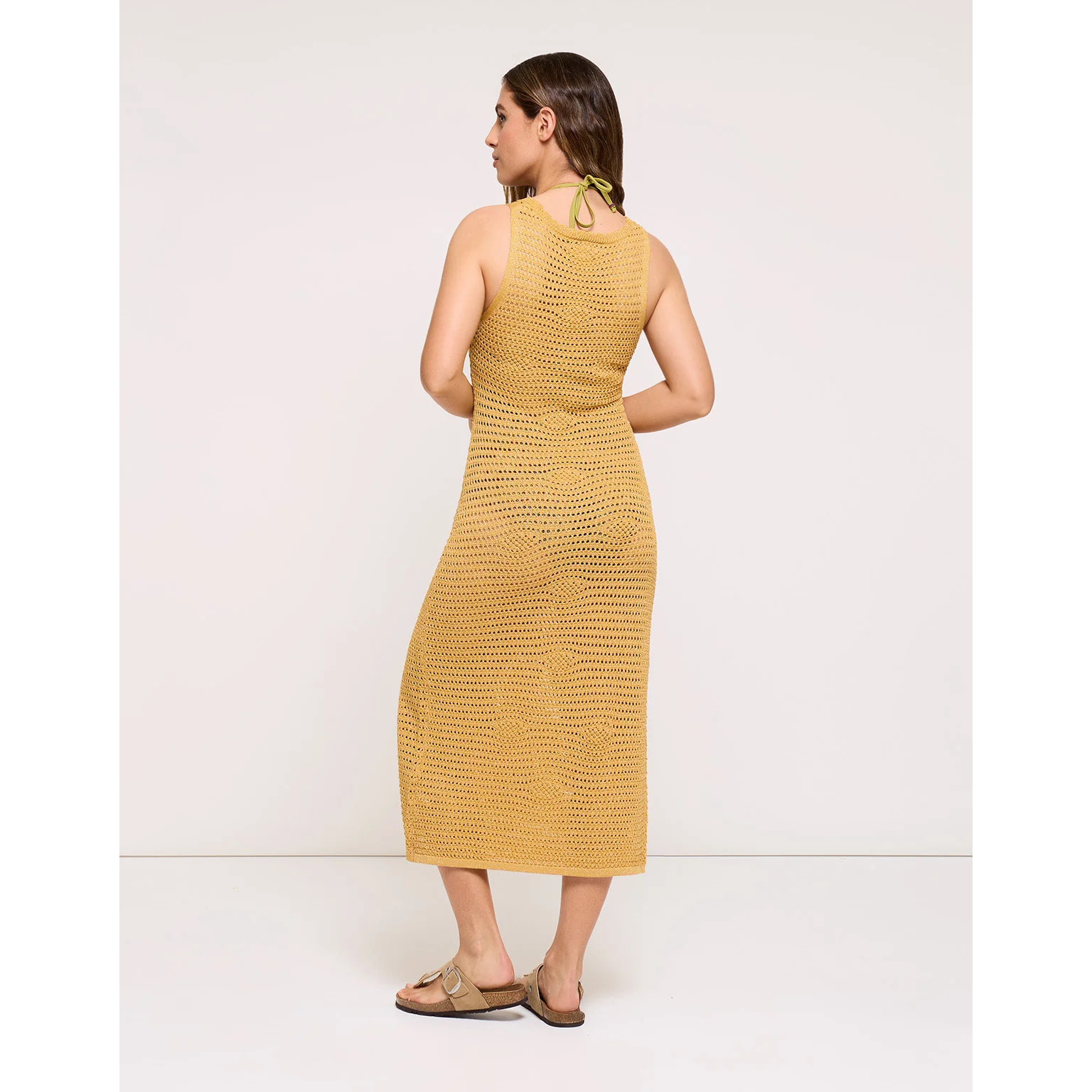 Vestido Largo Dorado - Ossio