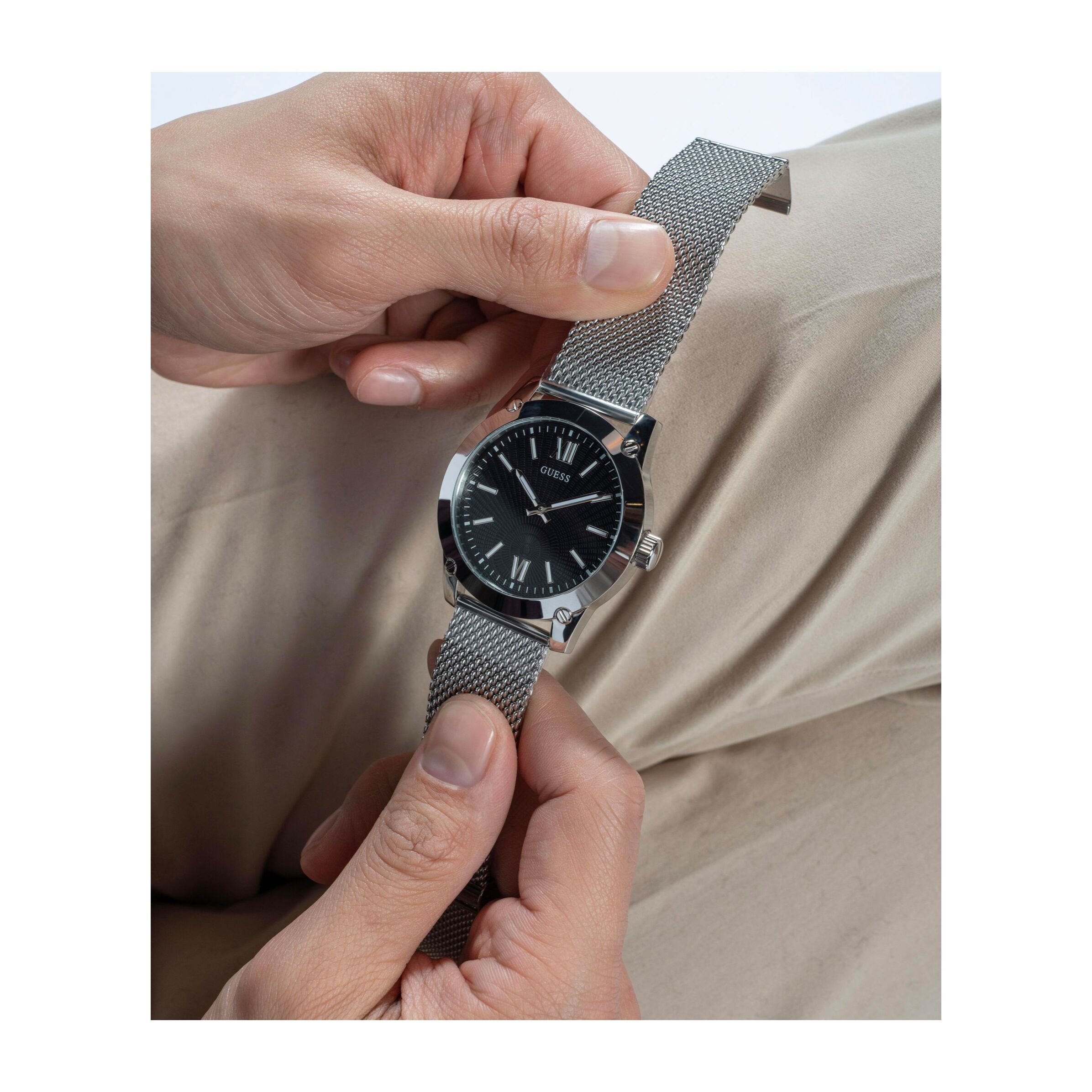 Guess Orologio Analogico Al Quarzo Crescent