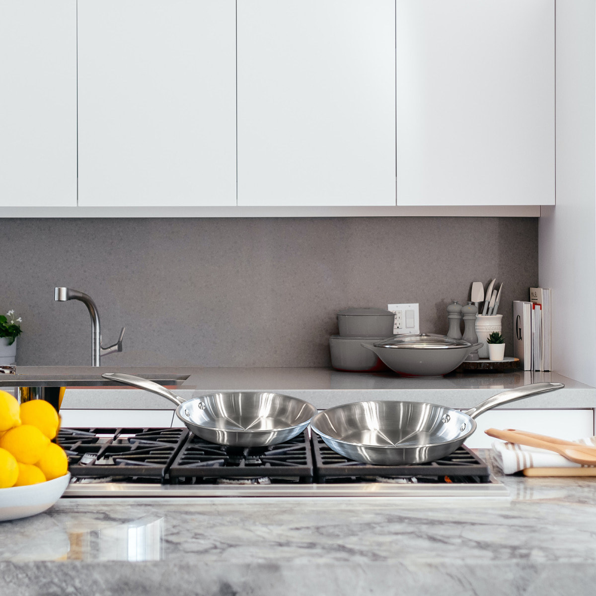 Gourmet - Padella 28 cm inox triply
