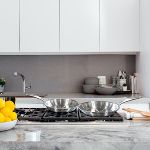 Gourmet - Padella 28 cm inox triply