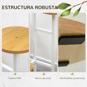 Soporte para Plantas de 4 Niveles con Marco de Acero para Salón 40x40x95,5 cm