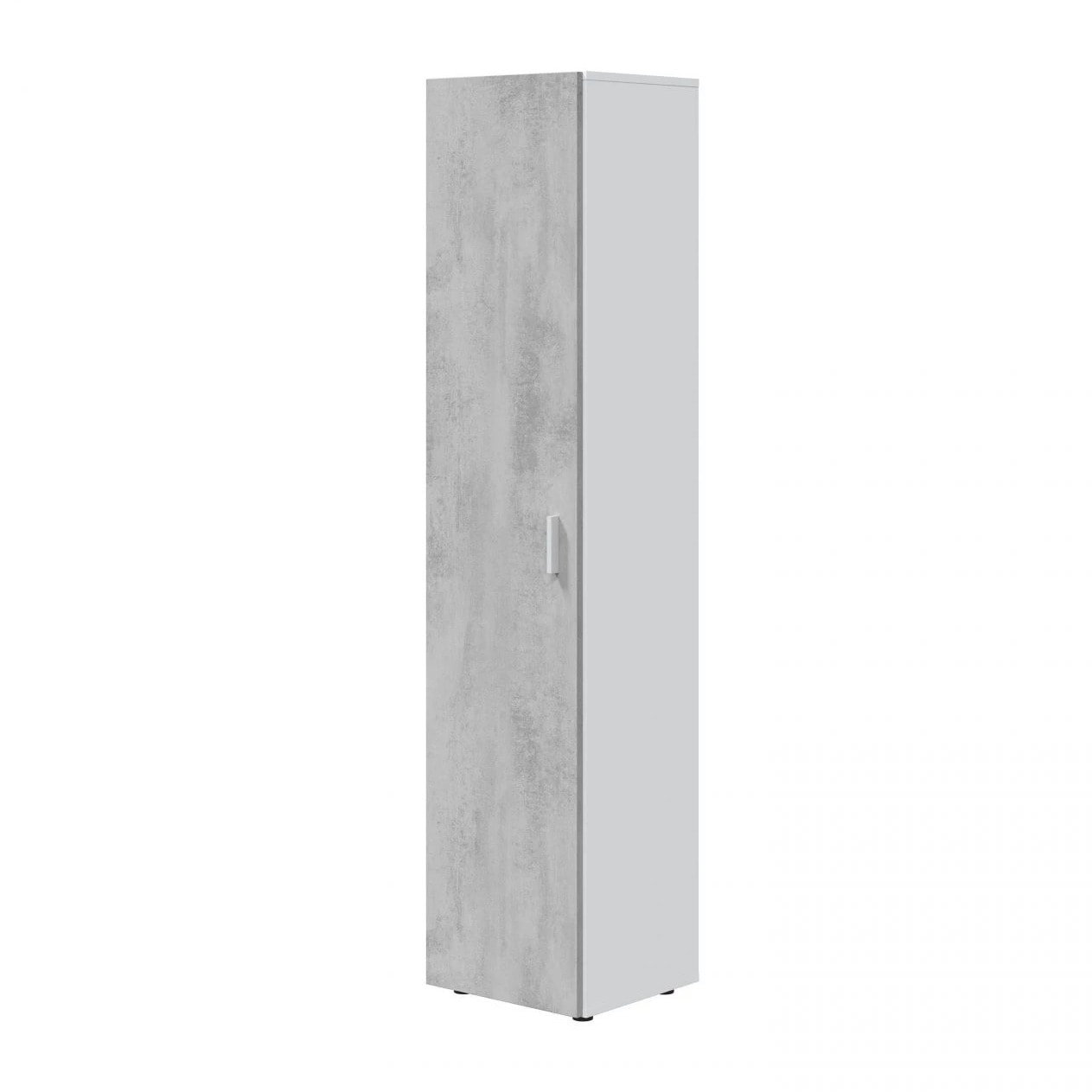 Armario Multiusos 1 puerta Blanco - Cemento