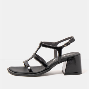 Sandalias con tacón 2011 NAPPA SHINNY BLACK / VERONA color Black