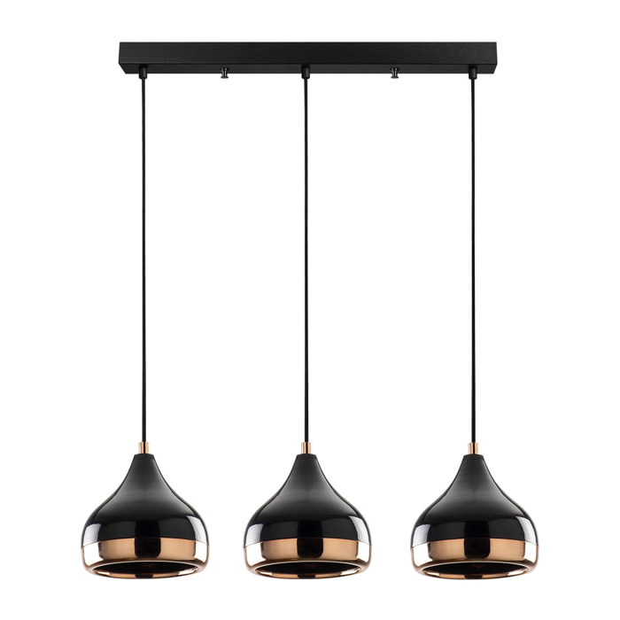 Lámpara de techo - Negro Cobre, 67x17 x111