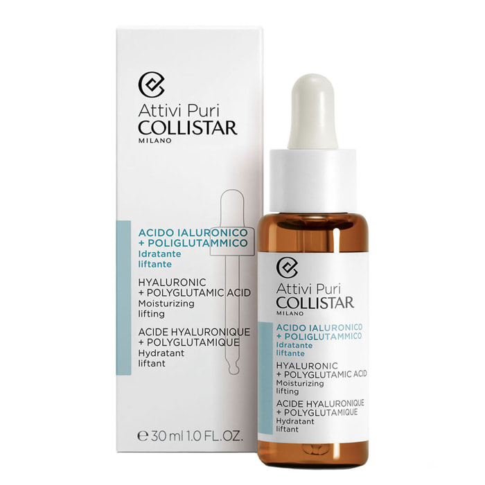 Attivi Puri - Soin Visage Hydratant Acide Hyaluronique + Polyglutamique 30 ml